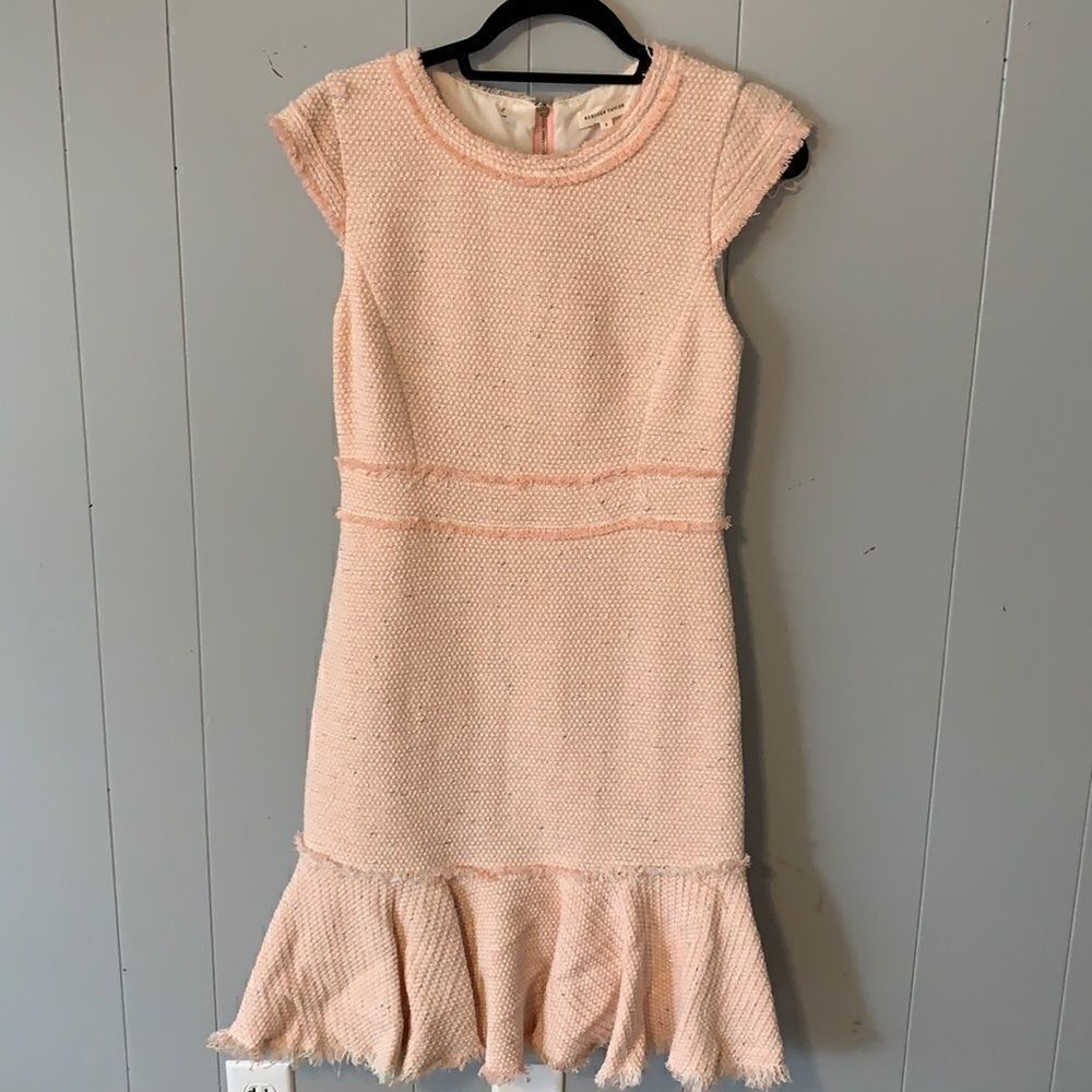 Rebecca Taylor Pink, Cream & Silver Dress Size 6